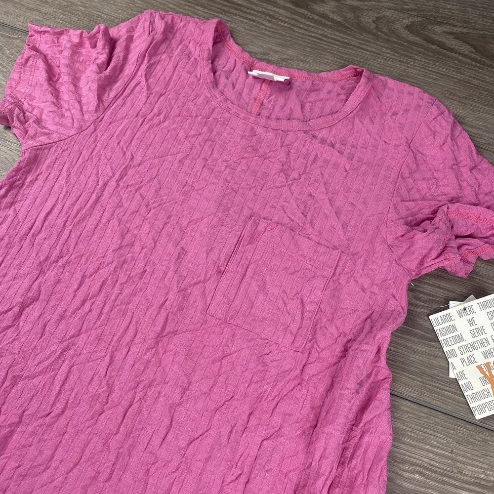 Lularoe Women's Rayon Blend‎ Carly High Low Mini Dress Pink XS New